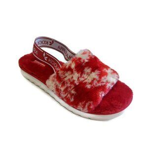 Koolaburra By UGG Fuzz'n II Slide Womens Size 11 Slipper Sandal Tie Dye 1124417